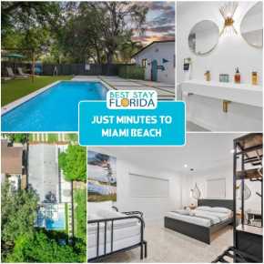 Heart Of Miami W Pool & Close To Beach